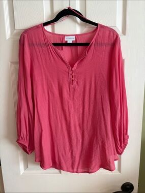 Liz Claiborne pink blouse Large